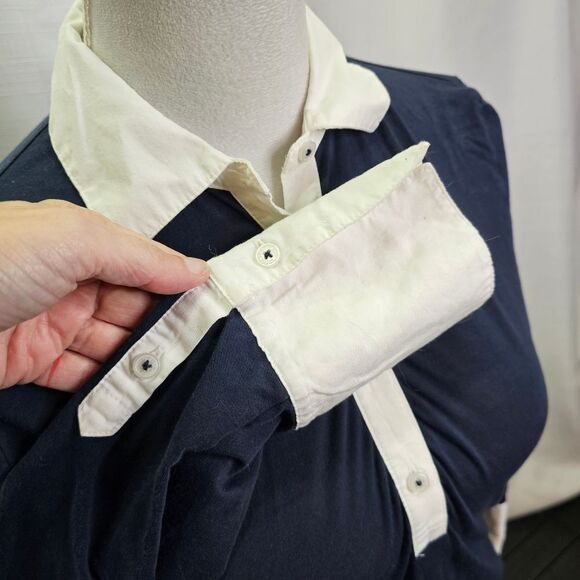 Brooks Brothers Navy Blue Long Sleeve Polo Shirt Size XS - Picture 5 of 9